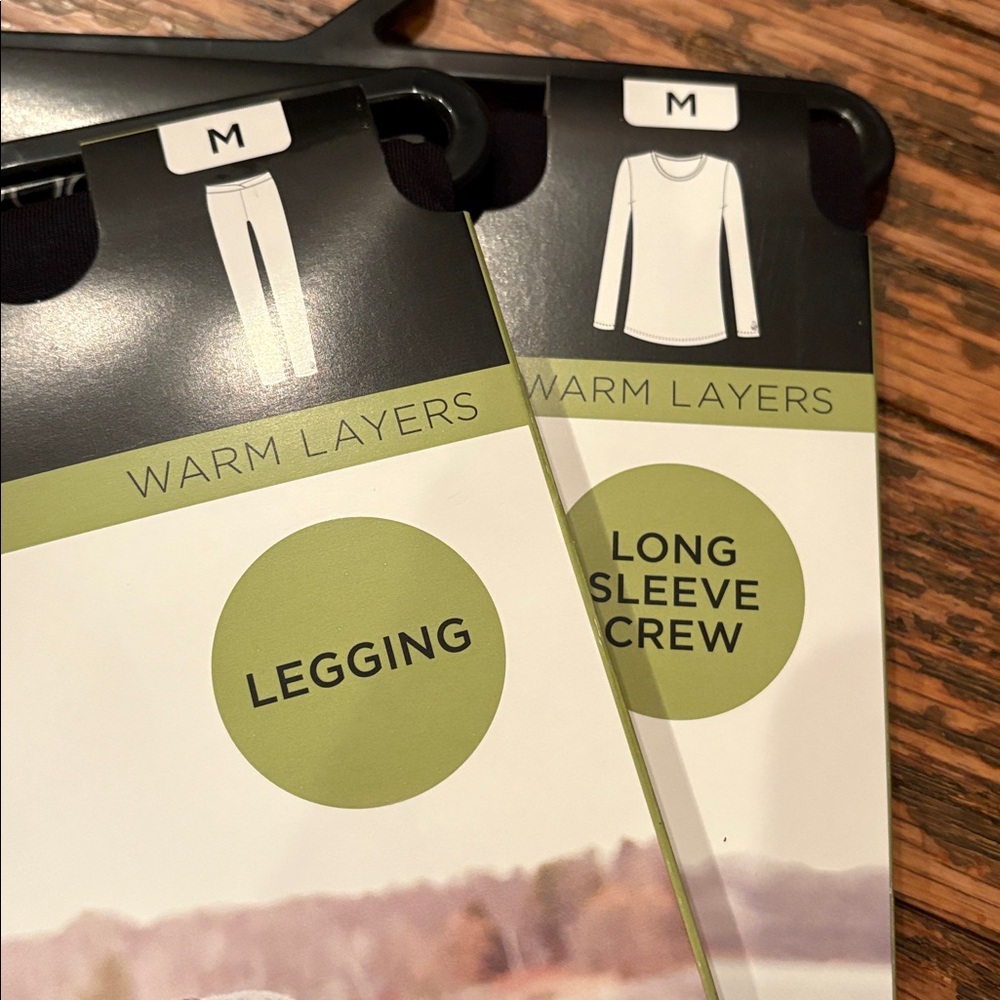 Cuddl Duds set of crew tshirt leggings medium new - Picture 2 of 3